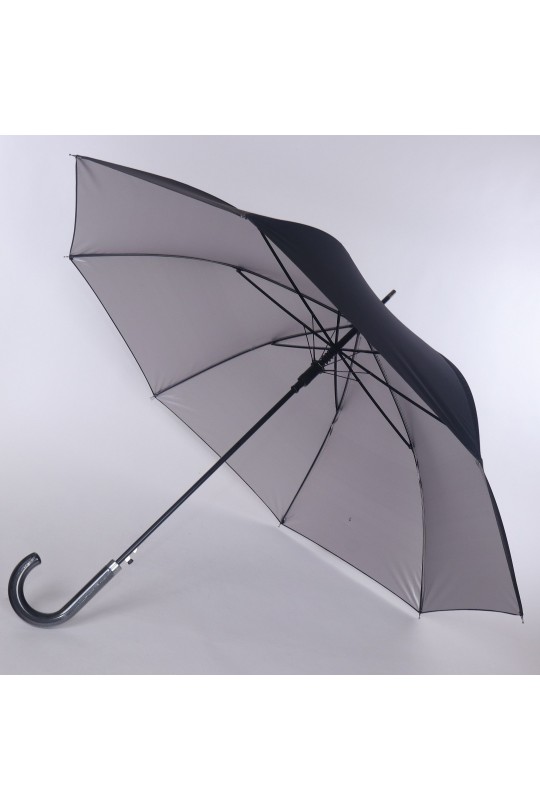 Двухсторонний зонт- трость ArtRain арт.1690 черный-серебро